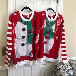 NWT Tandem Christmas Sweater w/Snowmen size L/XL